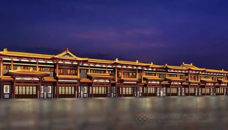 額敏東街夜景亮化，國風遼韻熠熠生輝圖片